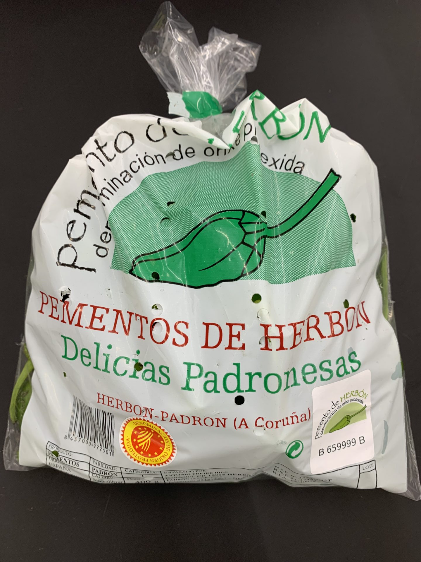 Pimientos de Herbón (Aprox 400 gr)